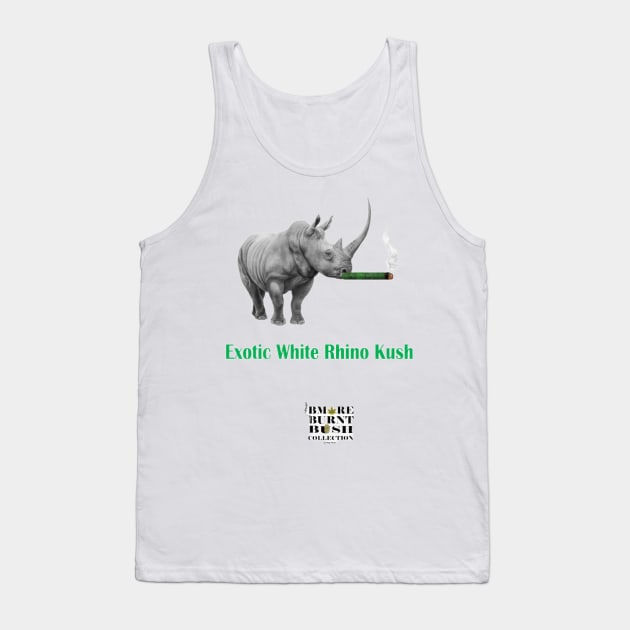 Exotic White Rhino Kush Tank Top by ArTaylor